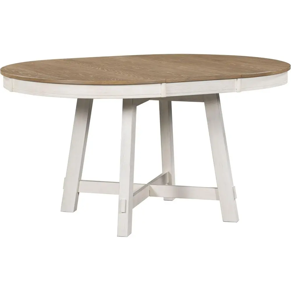 

Круглый обеденный стол на 4-6 человек, 42-58 дюймов, раскладной кухонный стол со съемной столешницей, круглые обеденные столы из массива дерева для кухни или столовой