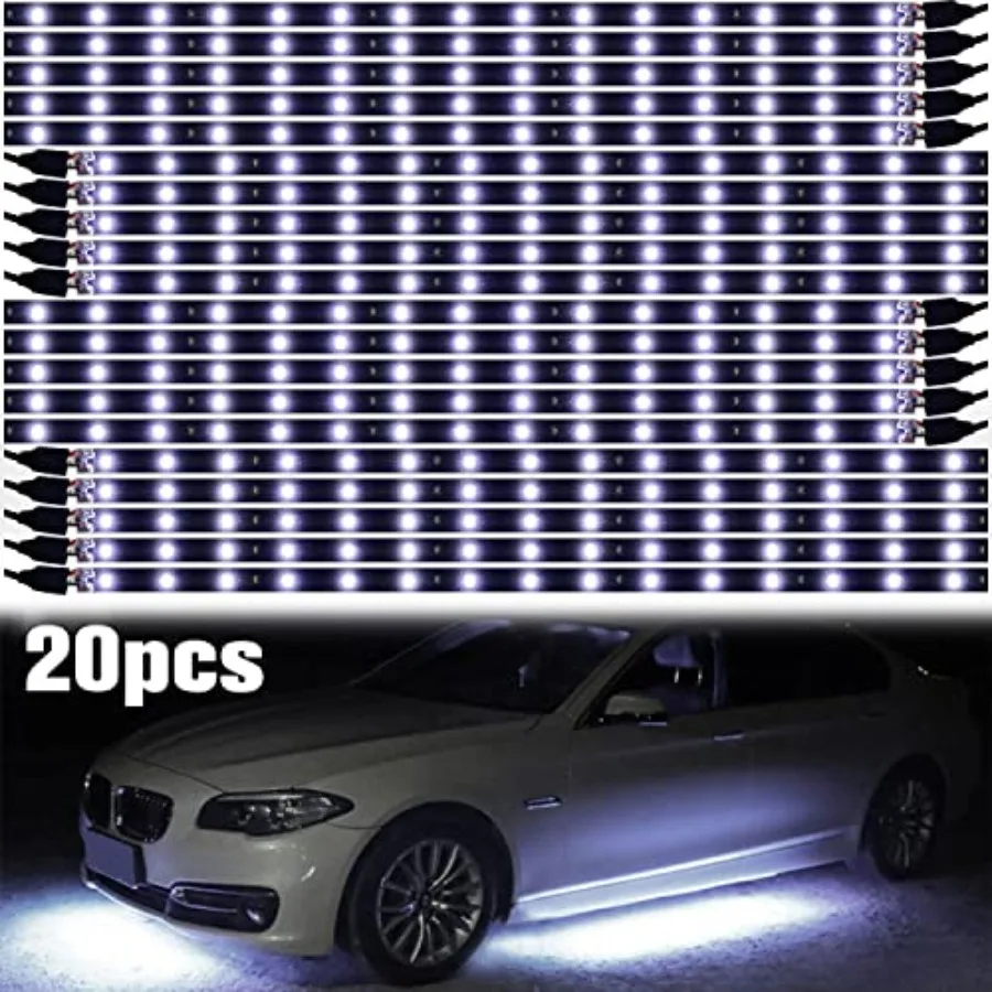 12v 15 Led 30cm Car Flexible Waterproof Underbody Light Strip Pack of 20