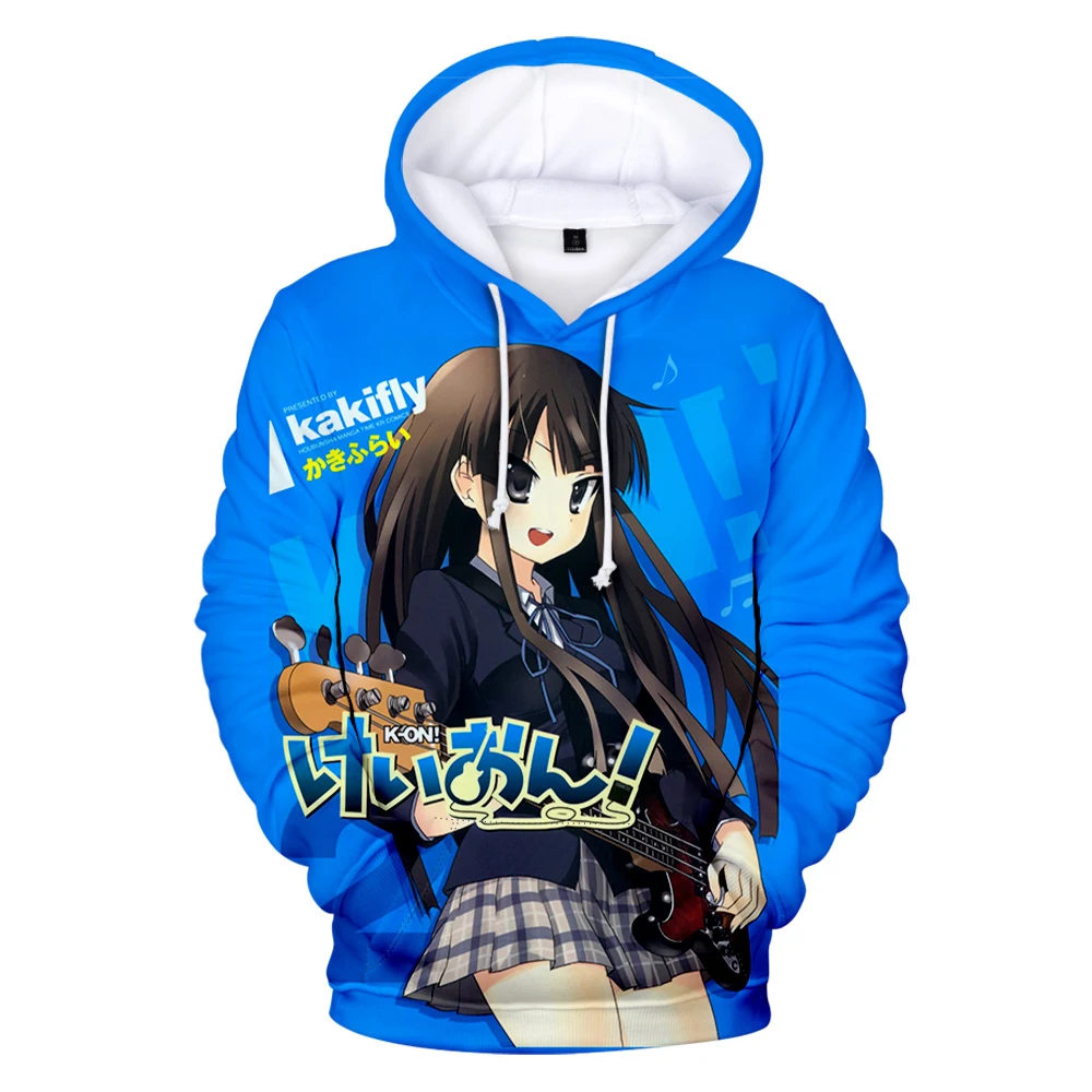 K-ON!! Women Men Cool Hoodie 3D Tracksuit Long Sleeve Sweatshirt Harajuku Streetwear Japanese Anime Personality Unisex Clothes