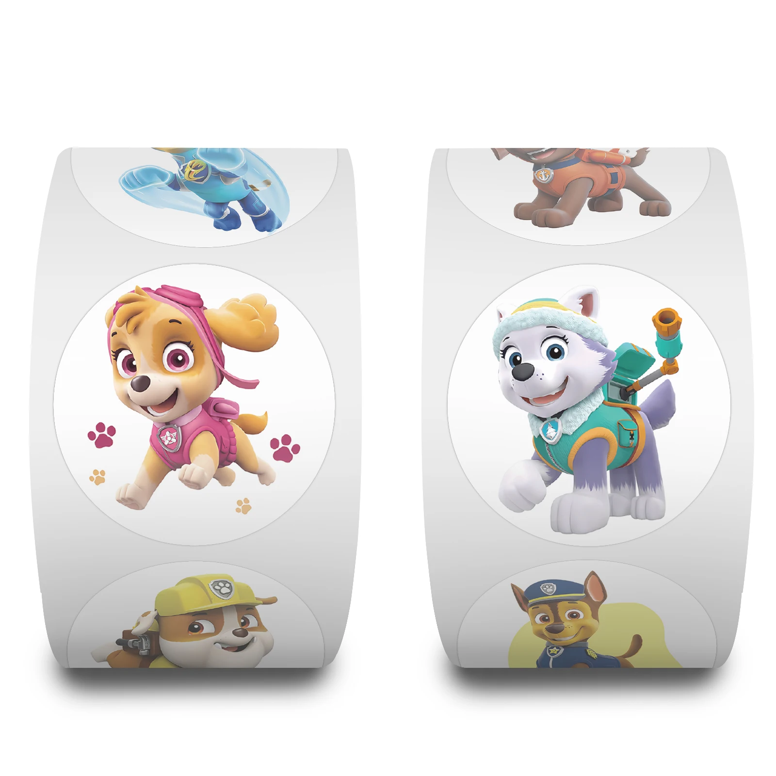 500PCS/Roll PAW Patrol Anime Sealing Stickers Cartoon Reward Decals Toys Gifts Waterproof DIY Stationery Laptop Suitcase Phone