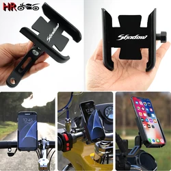 For Honda Shadow VT 400 600 750 1100 VT400 VT600 1300 Accessories Motorcycle Handlebar Mobile Phone Holder GPS Stand Bracket