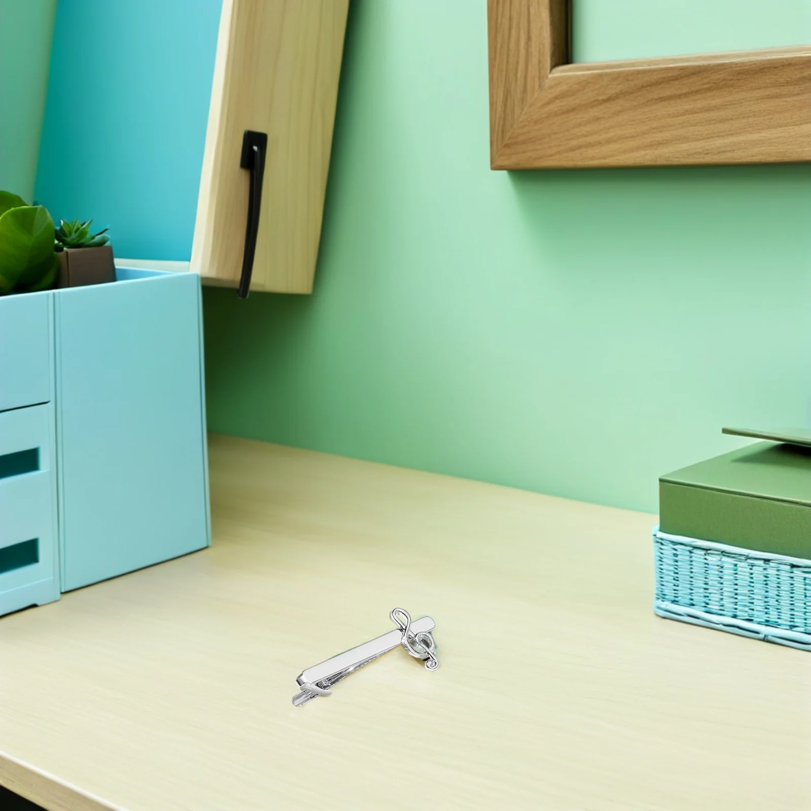 

5Pcs Elegant Music Note Tie Clip for Men Strong Grip Metal Accessory for Formal and Casual Wear Tie Clip Set Chic Shirt Clips