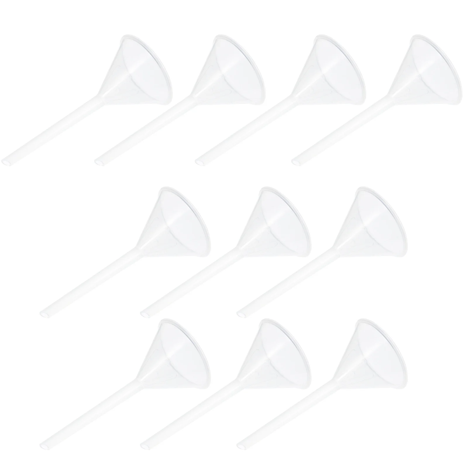 

12Pcs Clear Plastic Funnel 75Mm Laboratory Filter Triangle Scientific Filling Funnel for Experiment Sub-Packaging Leak