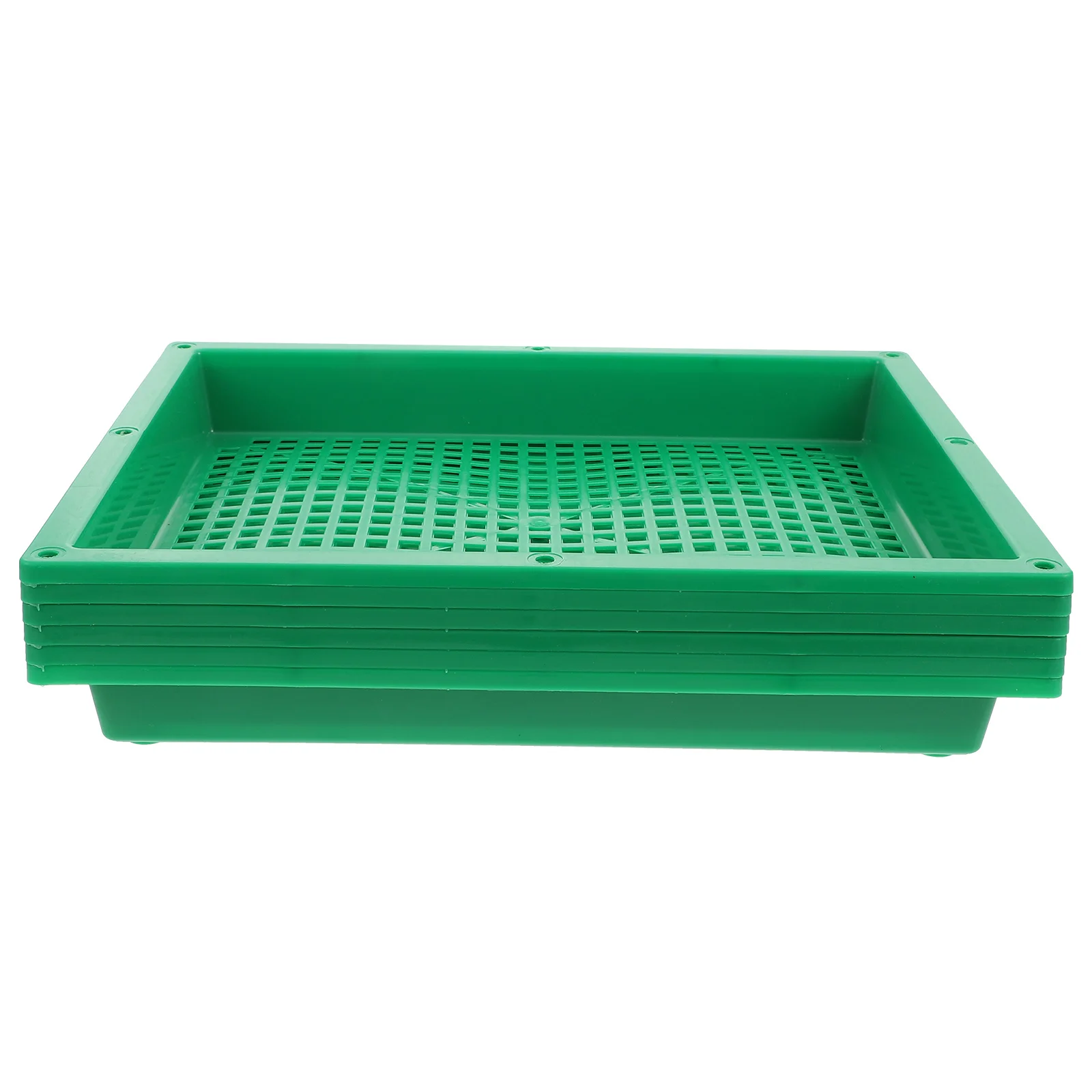 

6 Pcs Tray for Indoor Plant Plant Growing Tray Growing Durable Plastic Containers Sprout Sowing Microgreens Gardening