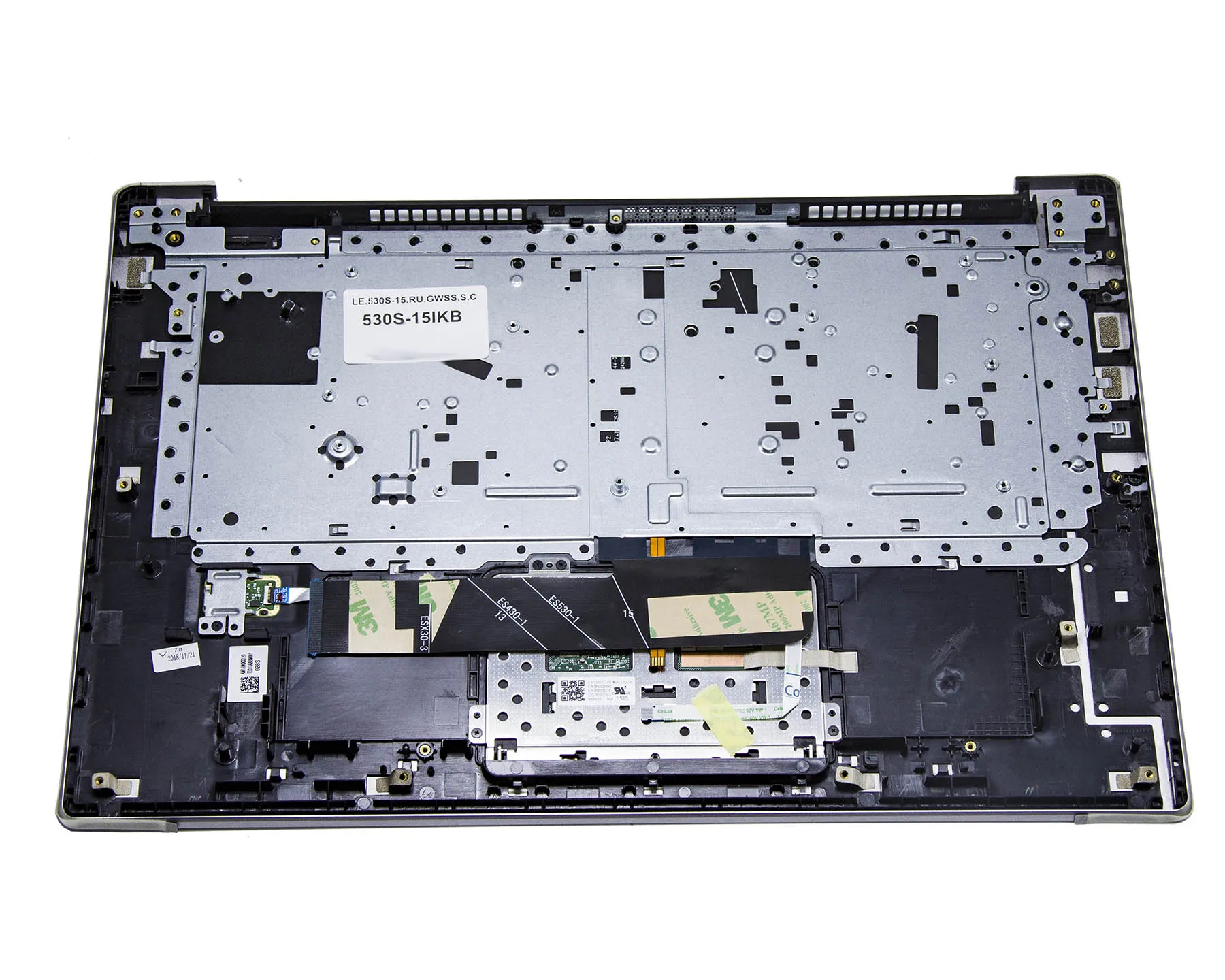 روس الولايات المتحدة لوحة المفاتيح لينوفو IdeaPad 530S-15 530S-15IKB 530S-15ISK 530S-15ARR Topcase Palmrest مع الخلفية