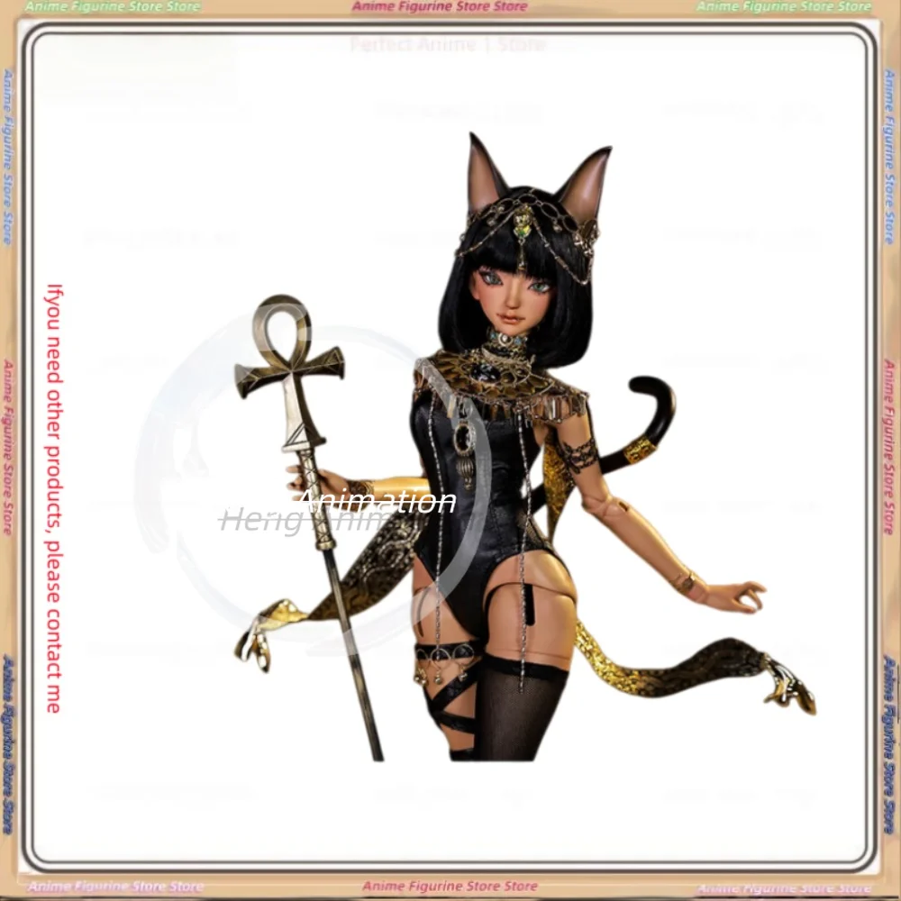 

4 Points Bjd Waifu Bast Egyptian God Cat Cat Goddess Doll SD Resin Handmade Gift Ornament
