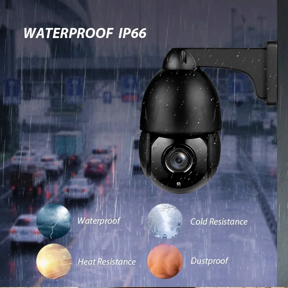BOAVISION 4K กล้องโดม PTZ 8MP 30X ซูมกลางแจ้ง 5MP 48V POE PTZ ช่องเสียบการ์ด TF H.265 การเฝ้าระวังความปลอดภัยกล้องวงจรปิด IP กล้อง