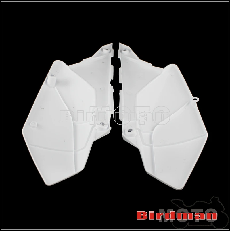 Off-Road Rear Side Panel White Plastic Fairing Frame Cover Rear Number Plate Cowl for Kawasaki KLX250 KLX250S KLX 250 D-Tracker