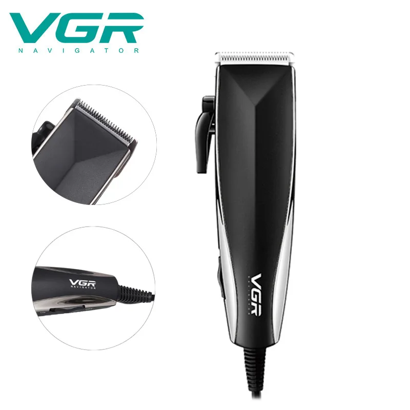 VGR الشعر المتقلب السلكية آلة قطع الشعر المهنية مقص الشعر الحلاقة الكهربائية أداة تهذيب اللحية آلة قص الشعر V-033