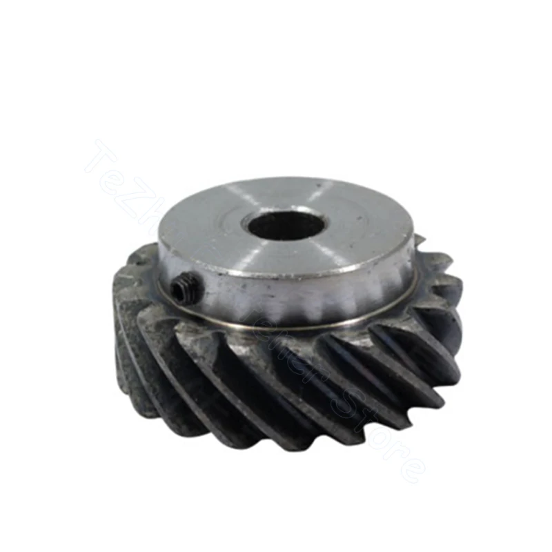 1pc 1.5M 10T-22T 45 Degree Left-handed Helical Gear 45# Steel Staggered Gear 10T 12T 13T 15T 18T 20T 22T Bore 8-15mm