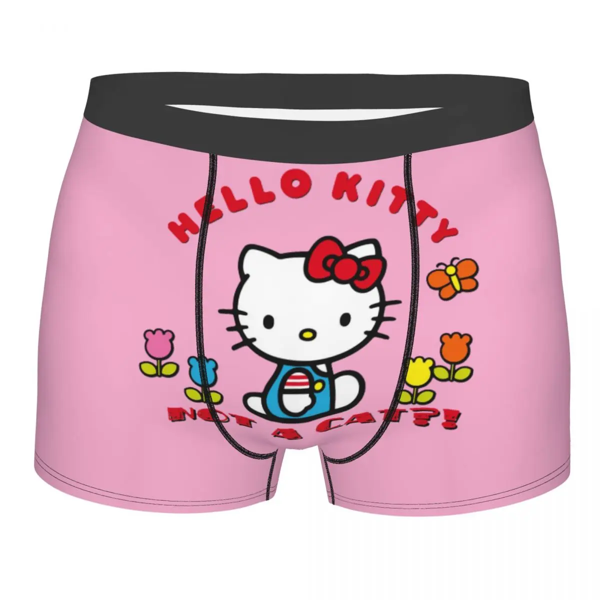 Hello Kitty Sanrio Boxer Shorts For Homme 3D Print Underwear Panties Briefs Stretch Underpants