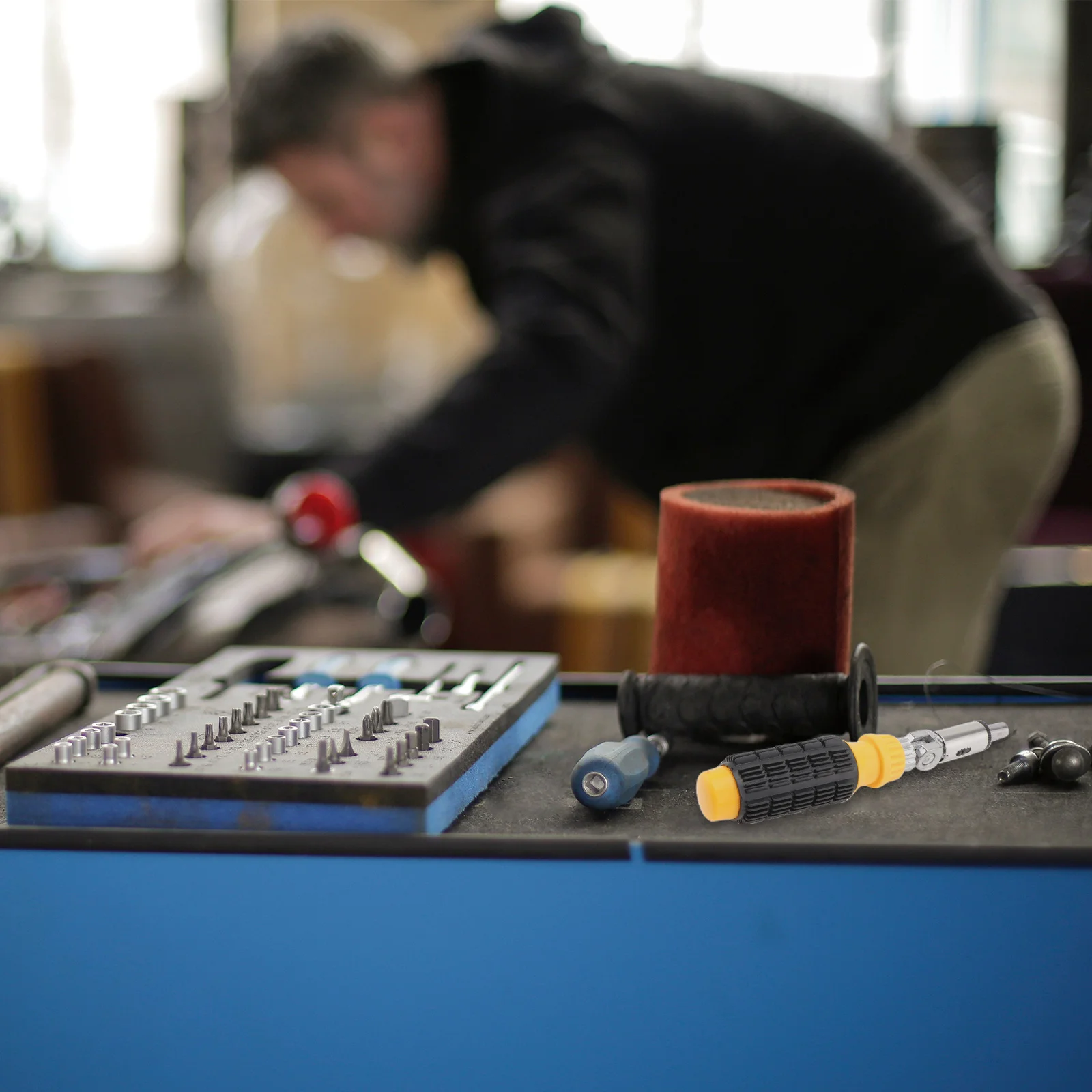 

Multi Function Ratchet Wrench Handle Steel Durable Rotatable Magnetic for Electrical Maintenance Furniture Computer Repair No