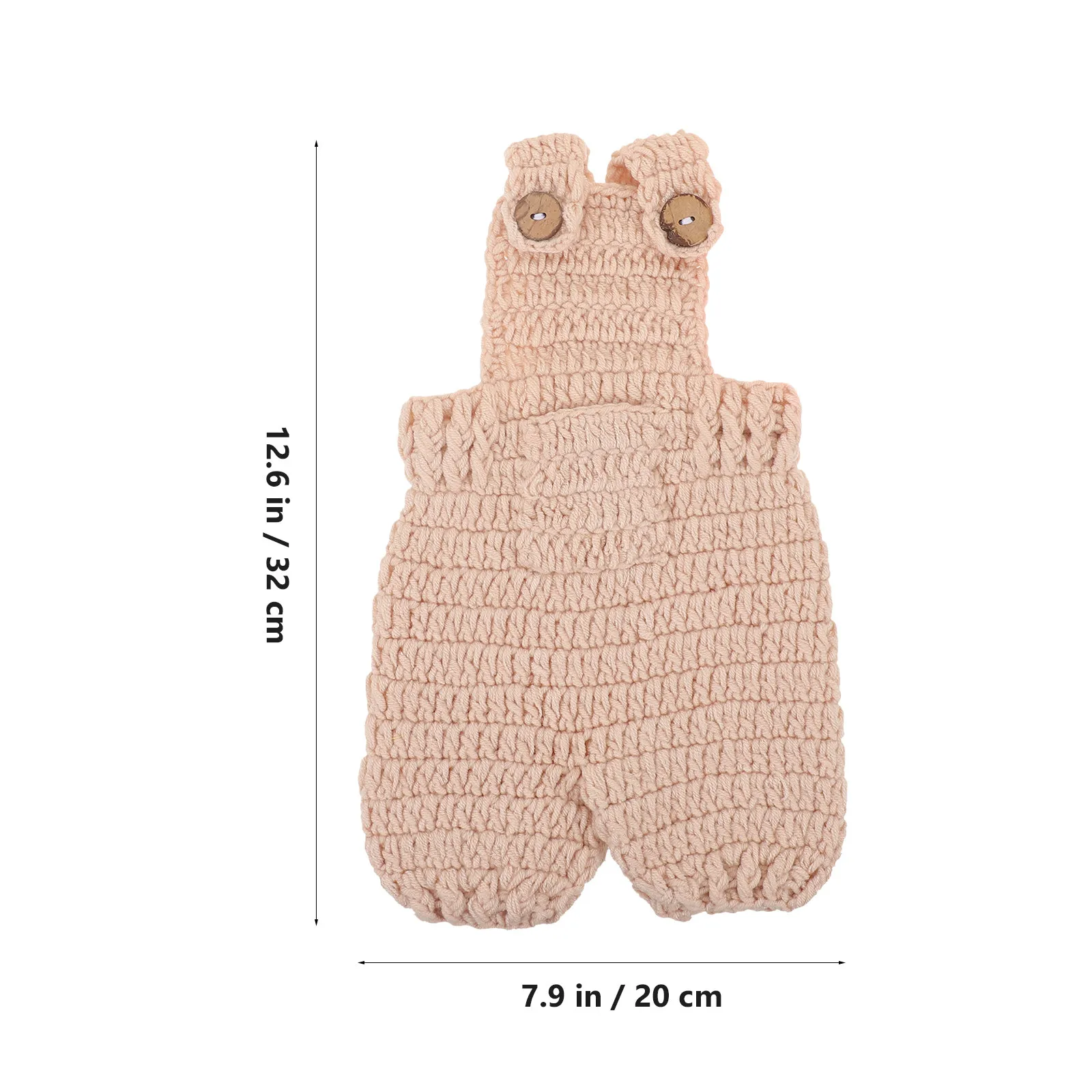 1Set Newborn Crochet Bunny Outfit Soft Knitted Overalls Carrot Photo Prop Baby Easter Costume Newborn Photography Supplies