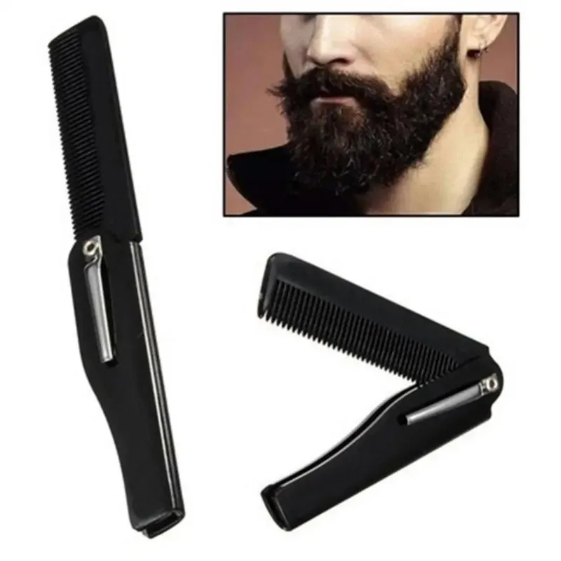 Foldable Folding Beard Hair Comb Moustache Styling Shaper Beauty Hairdressing Tool Styling Women Comb Hair Care Hair Combs Man