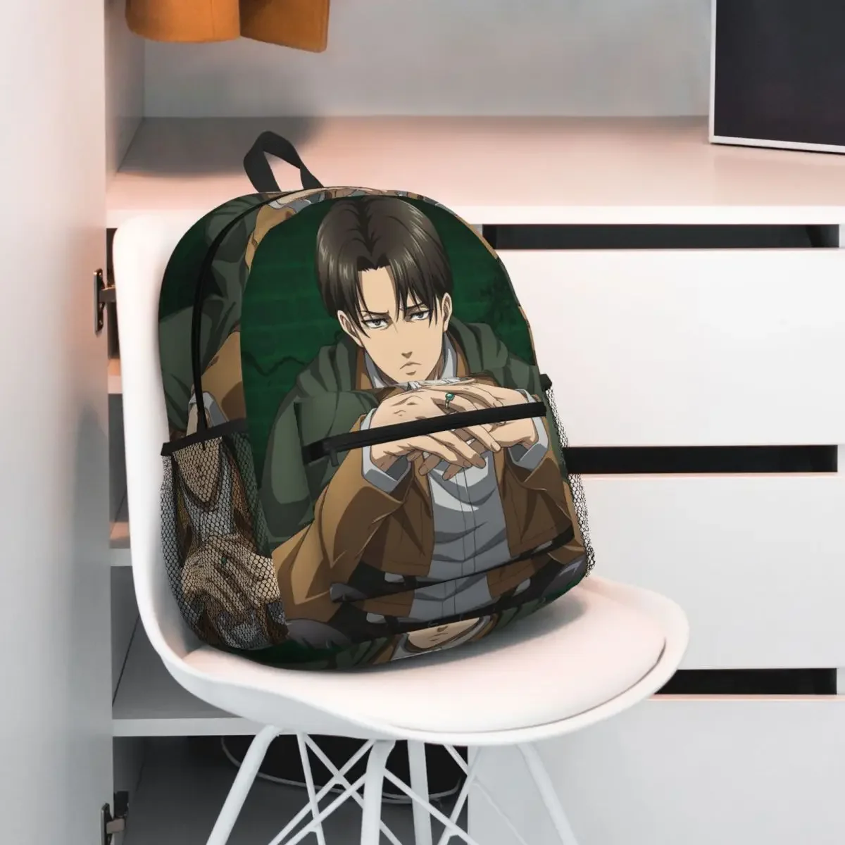 Attack On Titan Zeke Yeager Student Backpack School Bag Hiking Travel Daypack for Boys Girls Fashion Bookbag Shoulder Bags