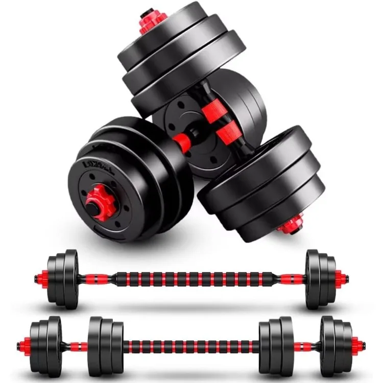 

Adjustable-Dumbbells-Sets, 20/30/40/60/80lbs Free Weights-Dumbbells Set of 2 Convertibl