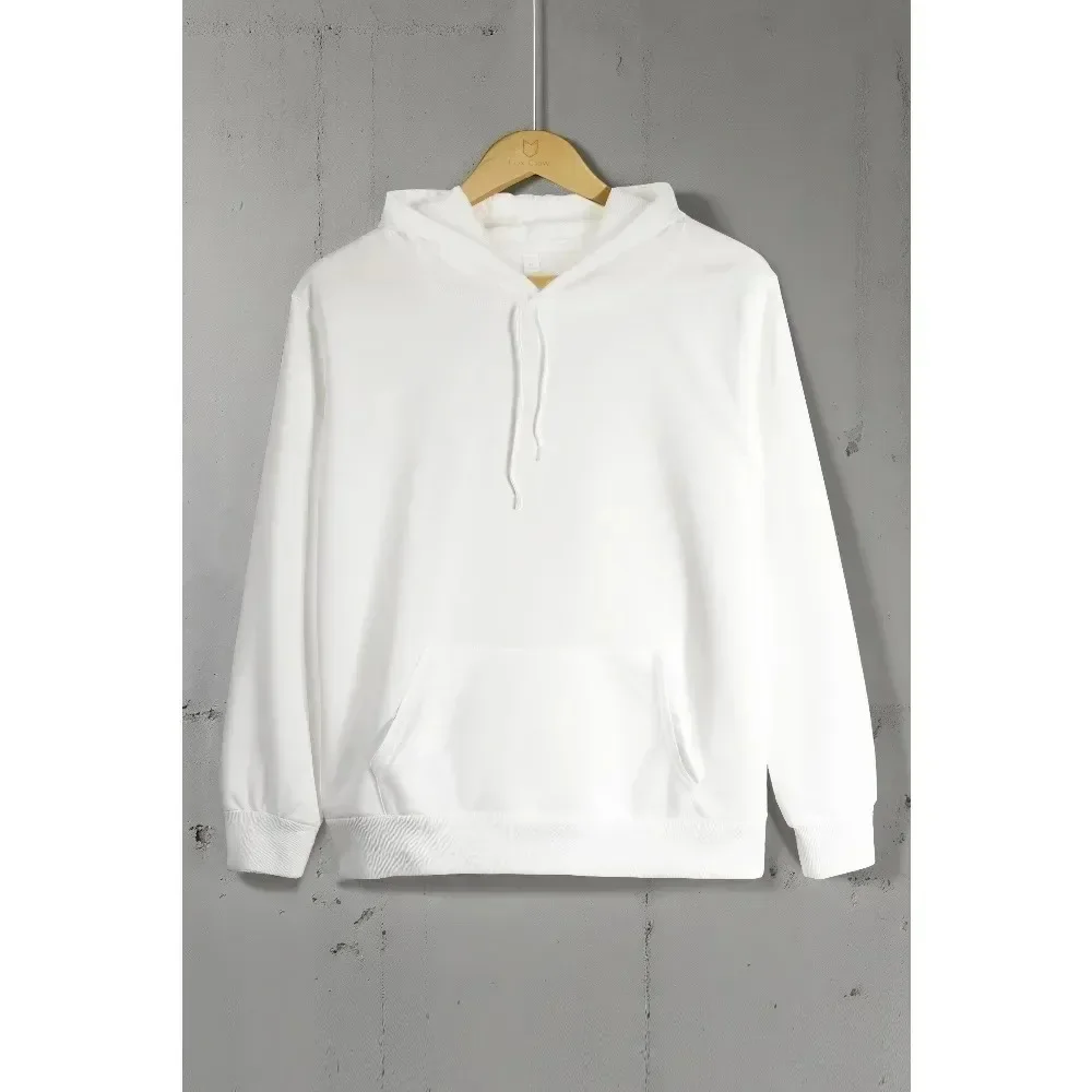 سويت شيرت بقلنسوة كاجوال مطبوع مقاس كبير للرجال والنساء، سويت شيرت بقلنسوة فضفاض للخريف والشتاء #4