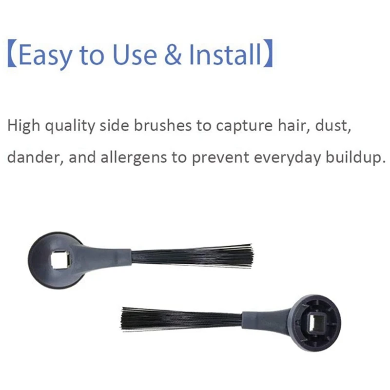 32Pcs Side Brushes Replacement Part Suitable For Shark IQ Self-Empty Base RV1001AE Robot Vacuum Cleaner