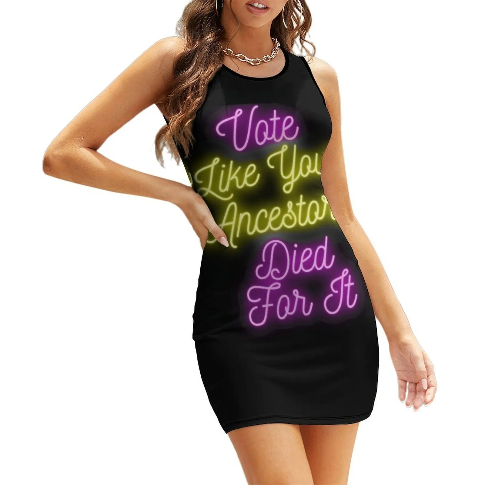 

Vote Like Your Ancestors Died For It Sleeveless Sundress dresses for official occasions women dresses dresses for women