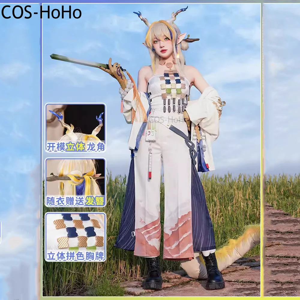 Cos-Hoho Arknights Shu New Year Limit Skin Game Suit Mooie Uniform Cosplay Kostuum Halloween Party Rollenspel Outfit Vrouwen