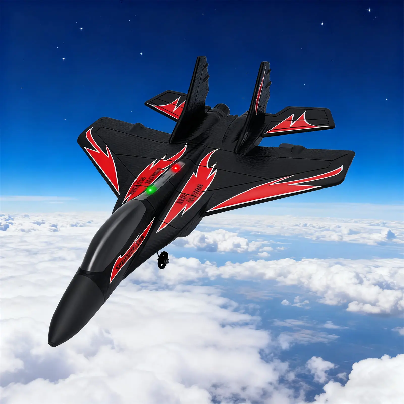 

Remote Control Airplane Model EPP Foam Glider with 3.7V 500mAh Rechargeable Battery for Water Land Air Multi Use