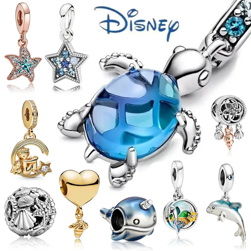 2024 New Ocean series fashion popular jewelry charm Zhuhai turtle, whale and dolphin swinging pendant high quality fine jewelry