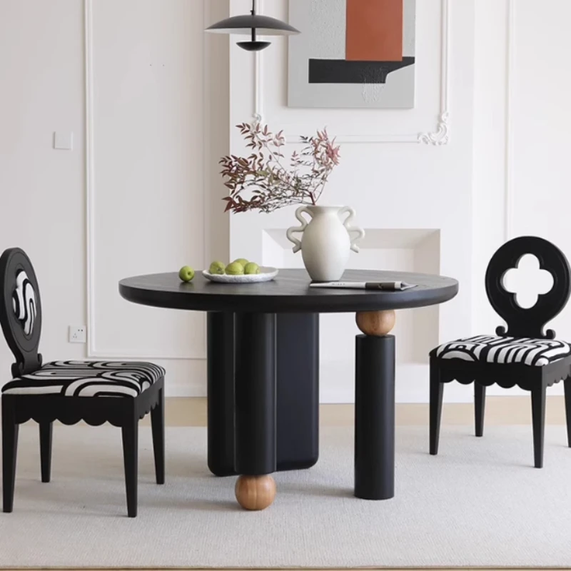 Mesa De comedor De diseño De póker, salón, restaurante nórdico moderno, mesa De comedor móvil, sillas redondas, Mesas De Jantar, muebles para el hogar