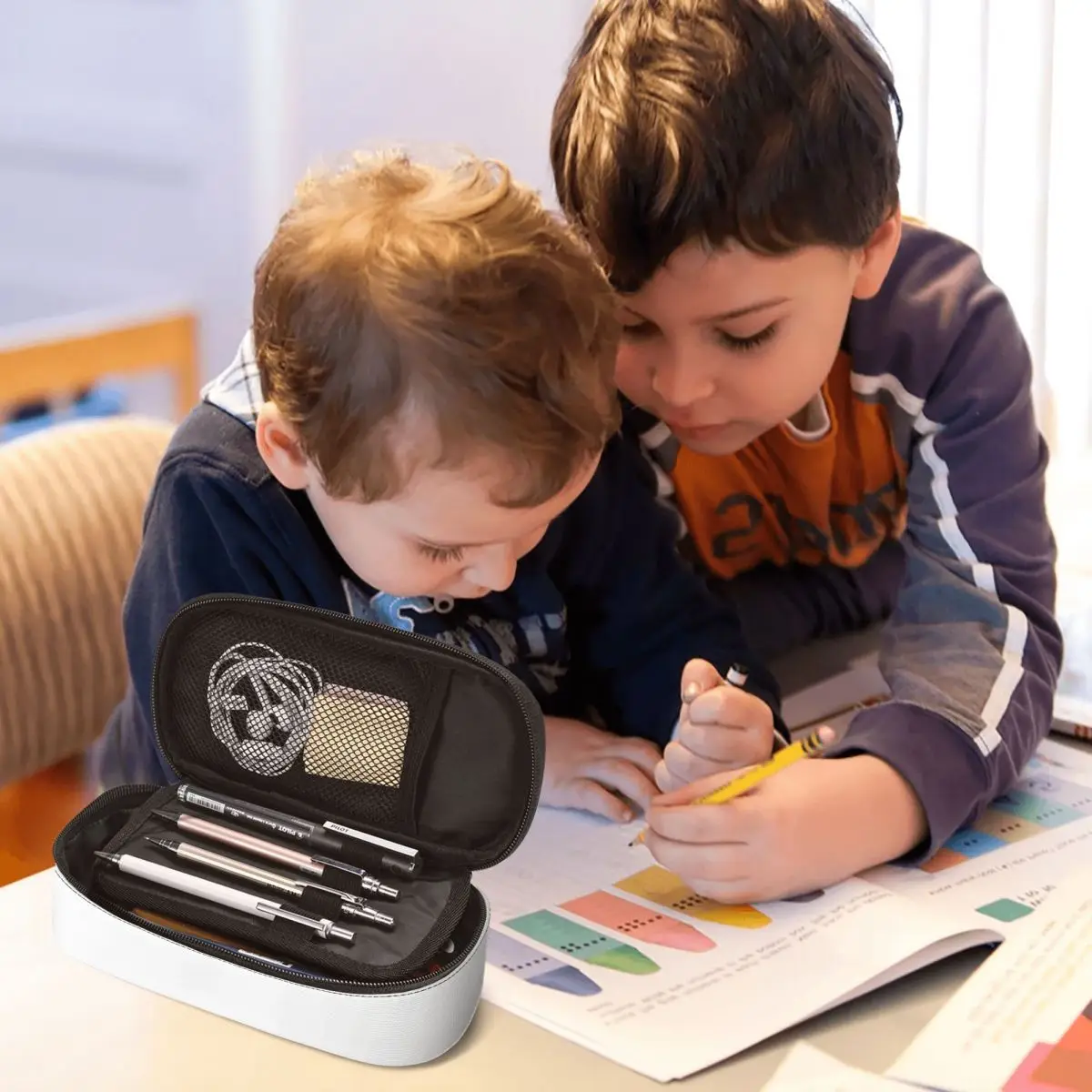 مقلمة شعار ايرباص A320 للبنين والبنات صندوق القلم المدرسية حقيبة أقلام رصاص لوازم القرطاسية حقيبة حامل القلم