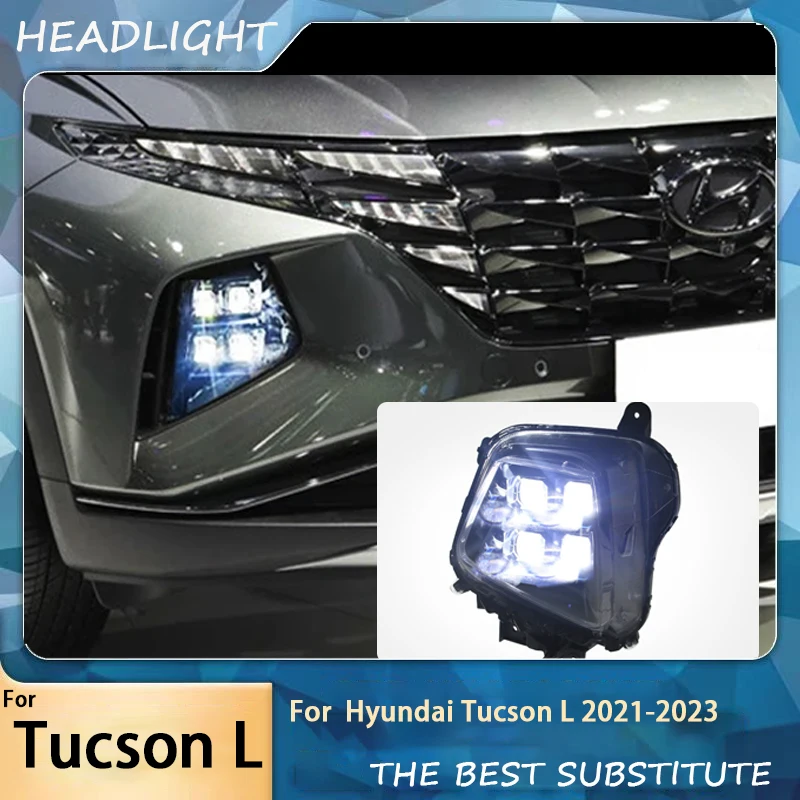 Car Styling for Hyundai Tucson Headlight 2021-2024 Tucson Head Lights Tucson L DRL Turn Signal Low High Beam Projector Lens