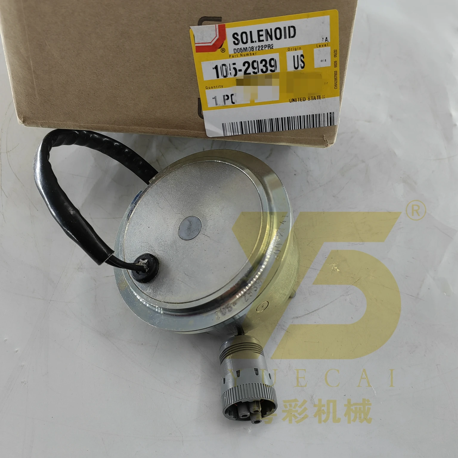 YUE CAI Construction machinery parts 105-2939 1052939 Solenoid For  3412C 3412 Diesels Engine