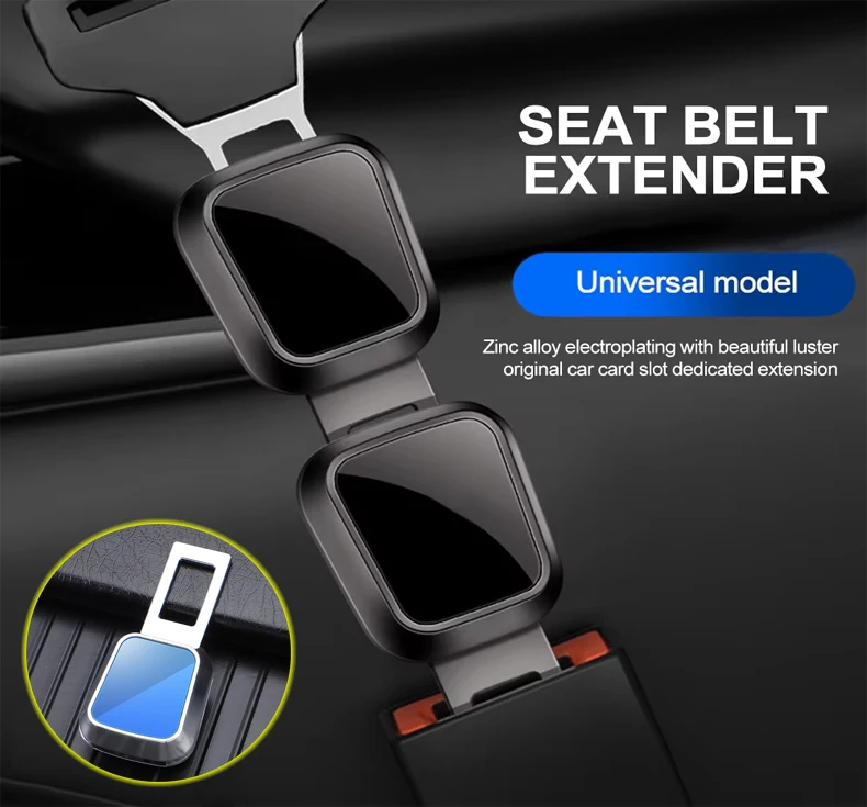 Car Universal Seat Belt Extender Shoulder Belt Extender with Button Toyota Volkswagen Tesla Bmw Car Modification Accessories