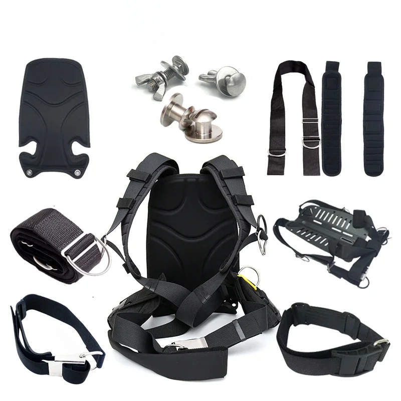 New Design Scuba Buoyancy Compensator Standard Steel/Aluminum Plate Backplane Components Diving Equipment Backplate BCD