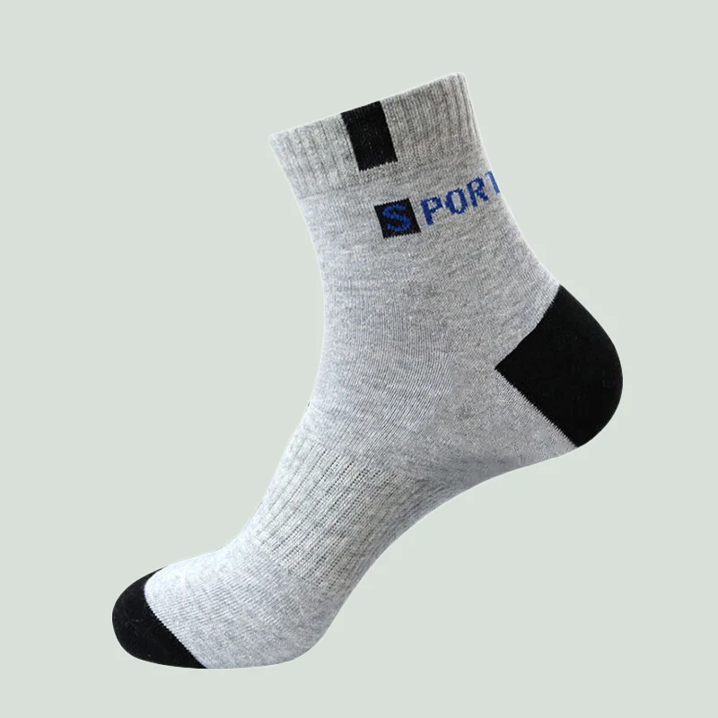 5/10 Pairs Versatile Retro College Style Sock High-Quality Solid Color Fashion Men's Sweat-Absorbent Mid-Calf Socks Sports Socks