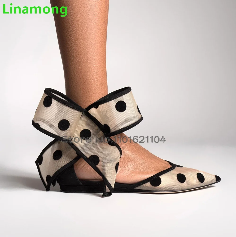 

Butterfly-knot Pointed Toe Flat Shoes For Female Women 2024 Summer New Shallow Elegant Fashion Luxury All-match Cover Heel Shoes