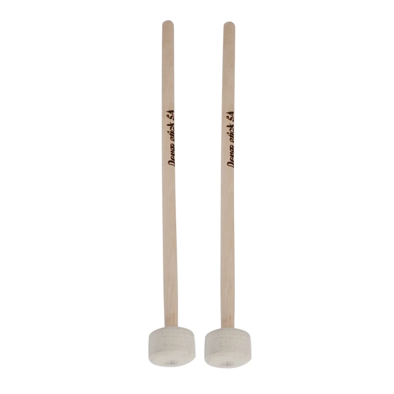 1 Pair Drum Mallet Stick Felt Head Mallet Timpani Stick Big Drum Hammer Timpani Mallet for Percussion Instrument