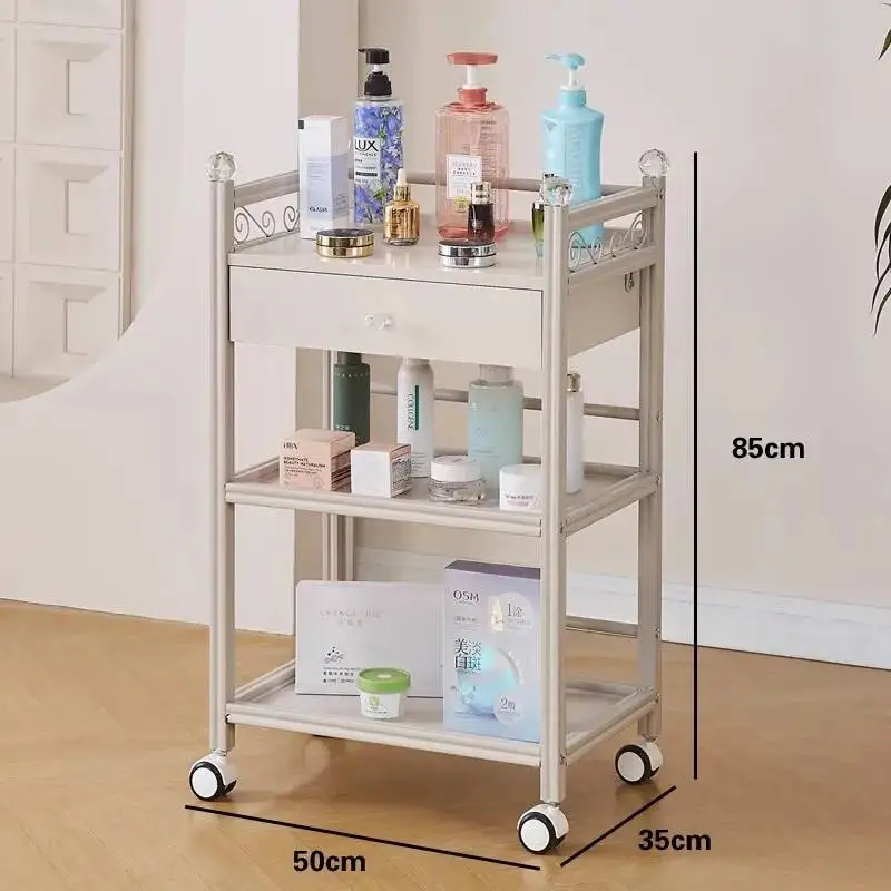 Modern Storage Trolley Cart Tool Organizer Aesthetic Moving Salon Trolley Delicacy Quality Carritos Organizadore Salon Furniture