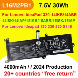 L16M2PB1 For Lenovo IdeaPad 130 320 330 520 S145 V145 15IKB/15AST/14IKB Laptop Battery L16L2PB1 L16L2PB2 L16S2PB2 L16M2PB2 30Wh