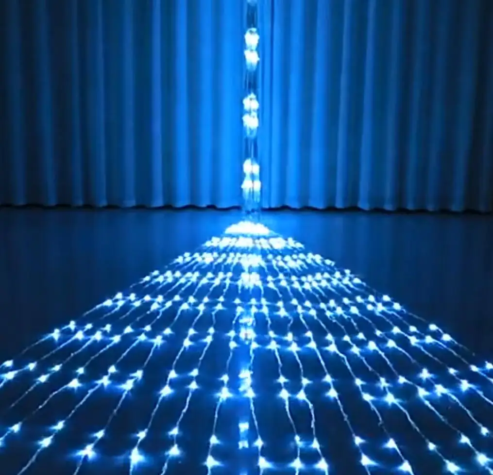 6Mx3M 640 LEDs LED Waterfall String Light 3Mx6M 576 LEDs Water Flow Curtain Lights for Christmas Wedding Party Holiday Decor