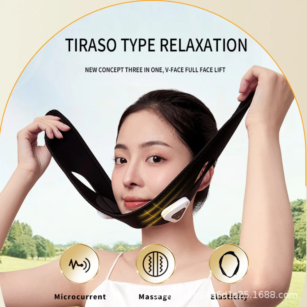 Face Lifting Beauty Device Led Photon Therapy Skin Tighten Reduce Double Chin Remove EMS V-face