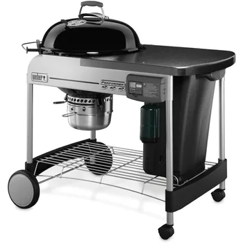 NUEVA parrilla de carbón Weber Performer Deluxe, 22 pulgadas, sistema de encendido de gas Touch-N-Go, negro