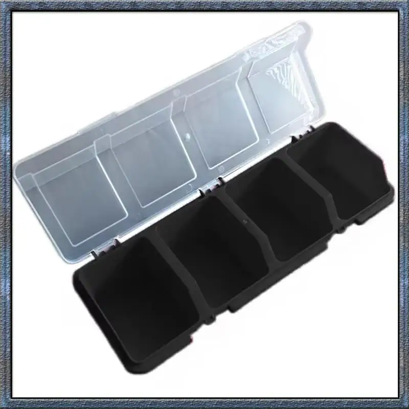 Aug. 3Pcs Parts Storage Box Plastic Screw Organizer Box With 4 Compartment Tool Part Container Bin With Lid Storage Case