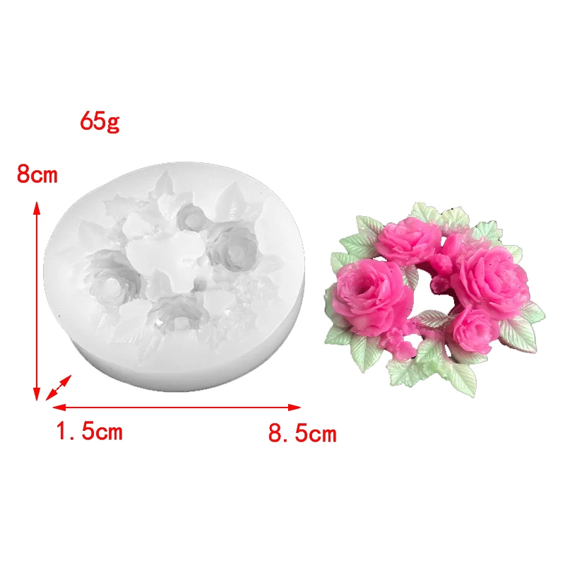 Kitchen Accessories Love Heart Garland Cooking Tools Wedding Cake Decorating Silicone Mold For Baking Fondant Sugar Craft Candy