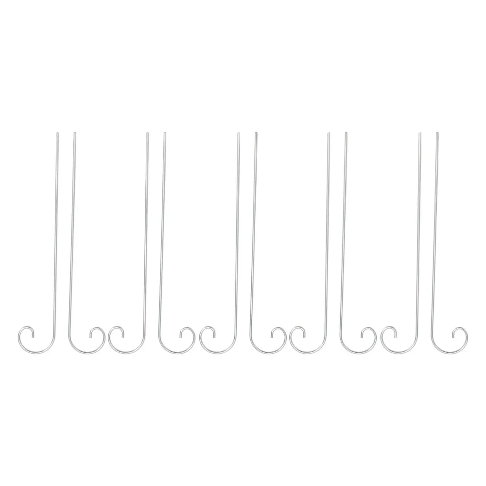 30Pcs 200mm Length Plant Label Hooks Stainless Steel Silver Garden Markers Stake Rustproof Durable Garden Plant Sign Stake