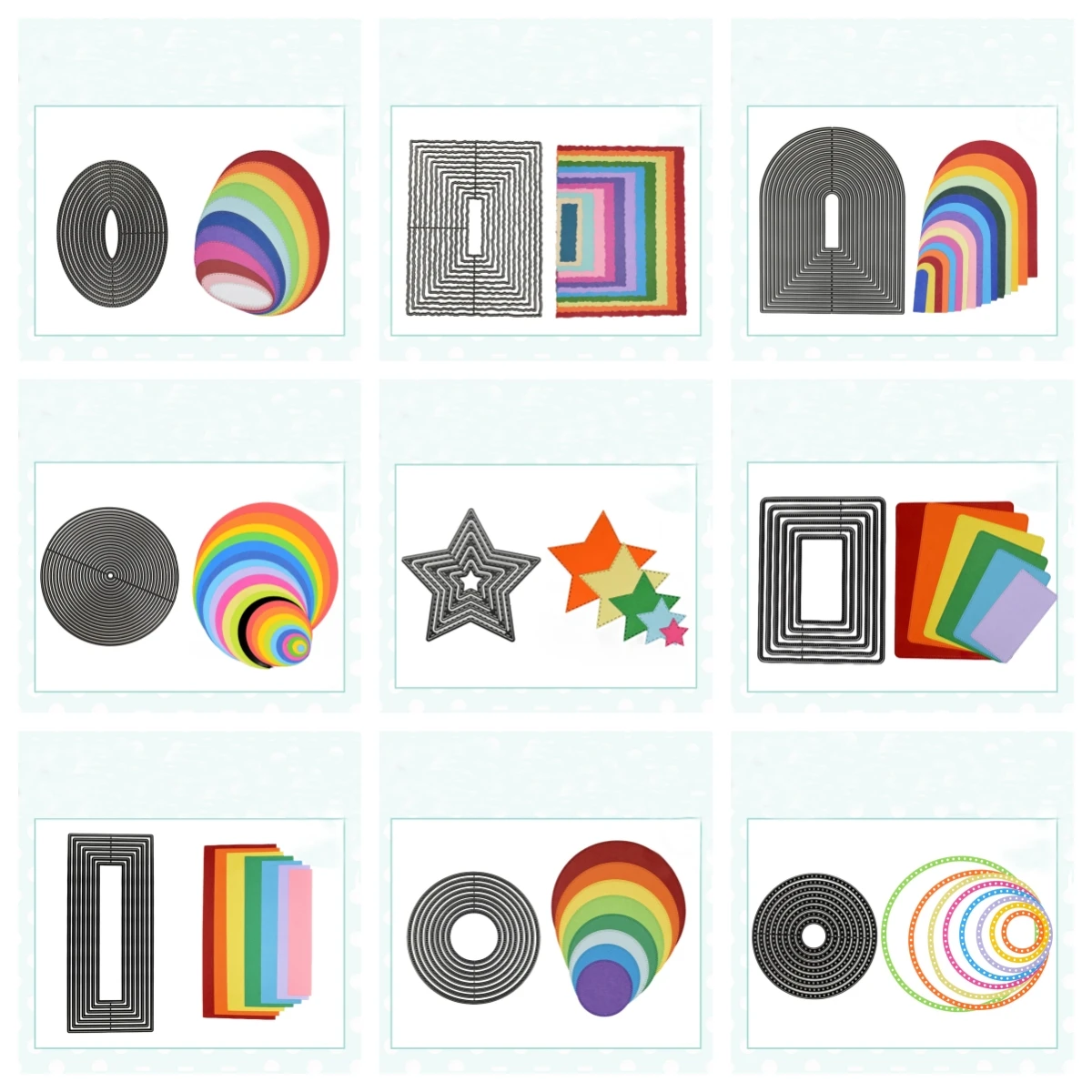 Ovo de Páscoa Metal Cutting Morre para Scrapbooking, Círculo Estêncil Redondo, Papel Craft, Lâmina De Molde De Faca, Fazer Cartão Soco