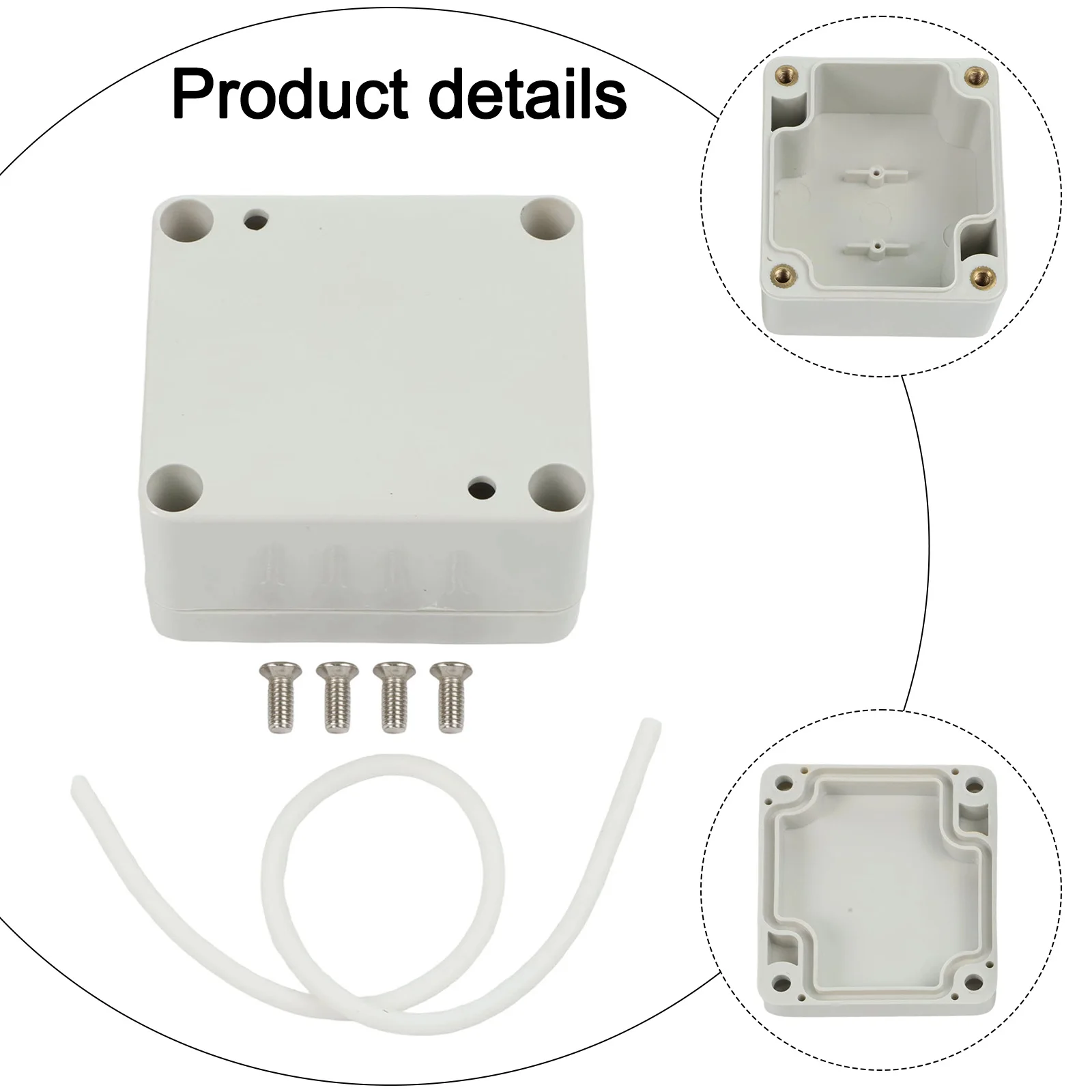 1pc Electronics Project Box ABS Waterproof Junction Box With Screws Outdoor Electronics Housing Instrument Storage Case
