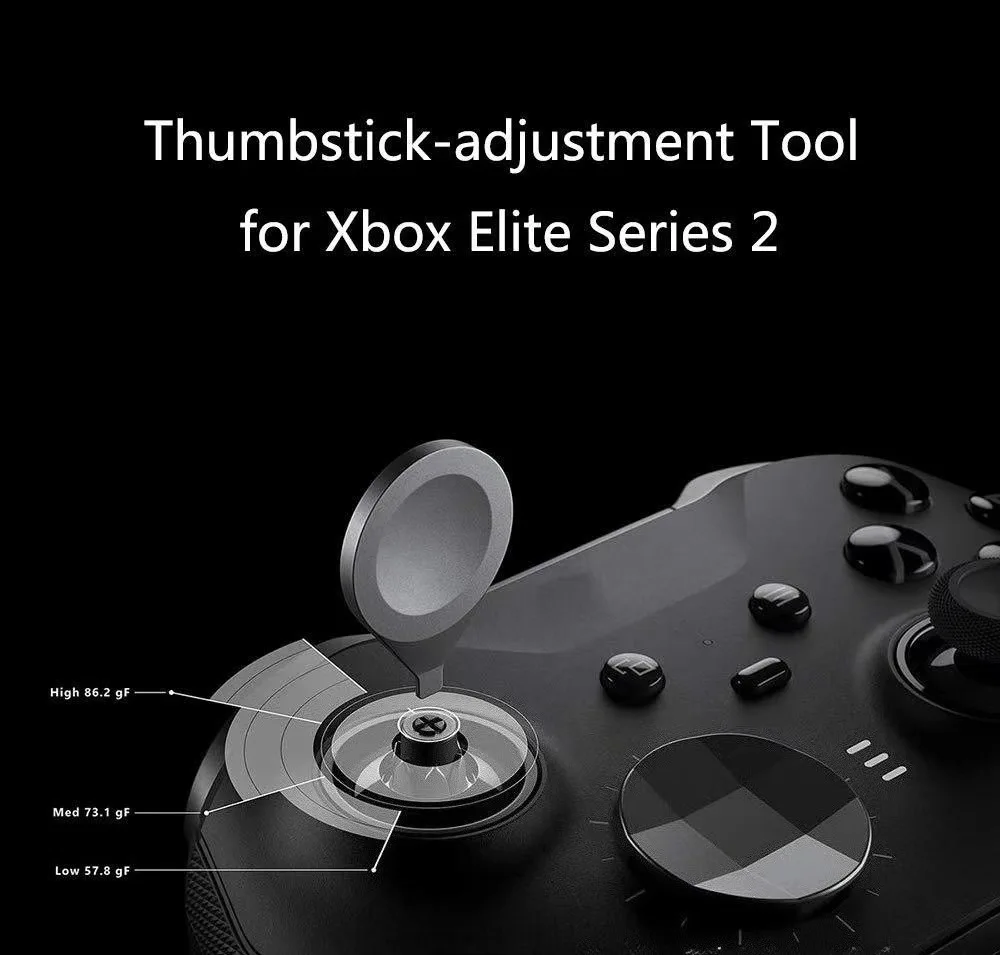 6PCS Colored Metal Joystick Caps for XBOX ONE ELITE Controller 2nd Generation DIY Kit Suitable for Gaming Controllers