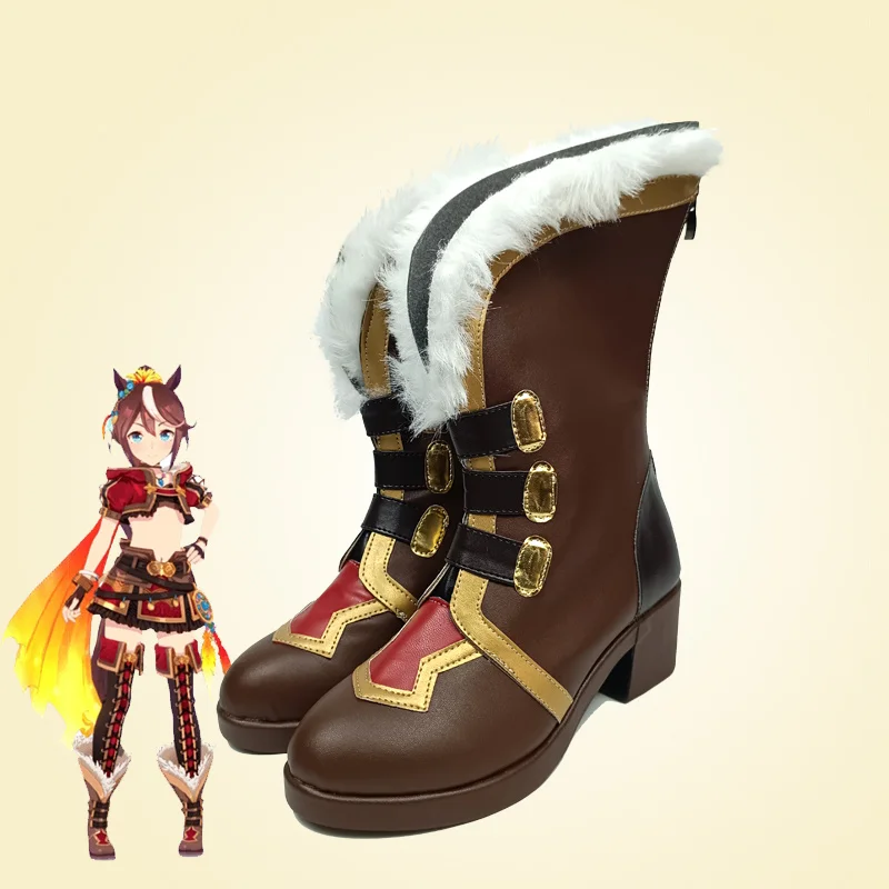 Game Pretty Derby Tokai Teio Cosplay Schoenen Laarzen Tōkai Teiō Voor Hallowmas Party Volwassen Vrouwen Mannen