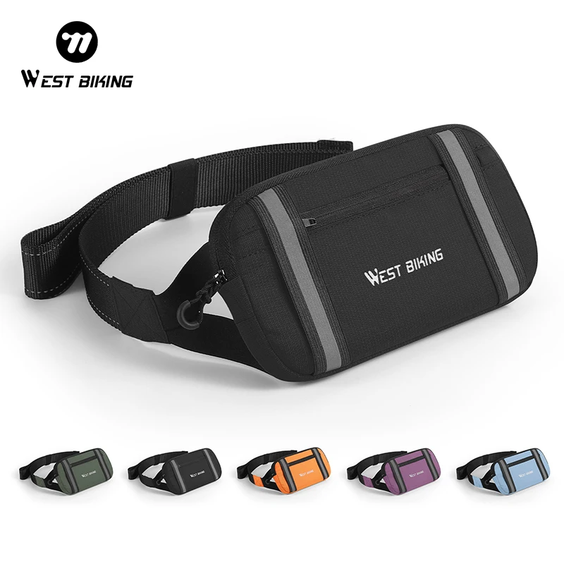 

WEST BIKING Running Waist Bag Men Women Elastic Sports Pouch/Arm Mobile Phone Bag Gym Cycling Jogging Outdoor Belt Security Bag