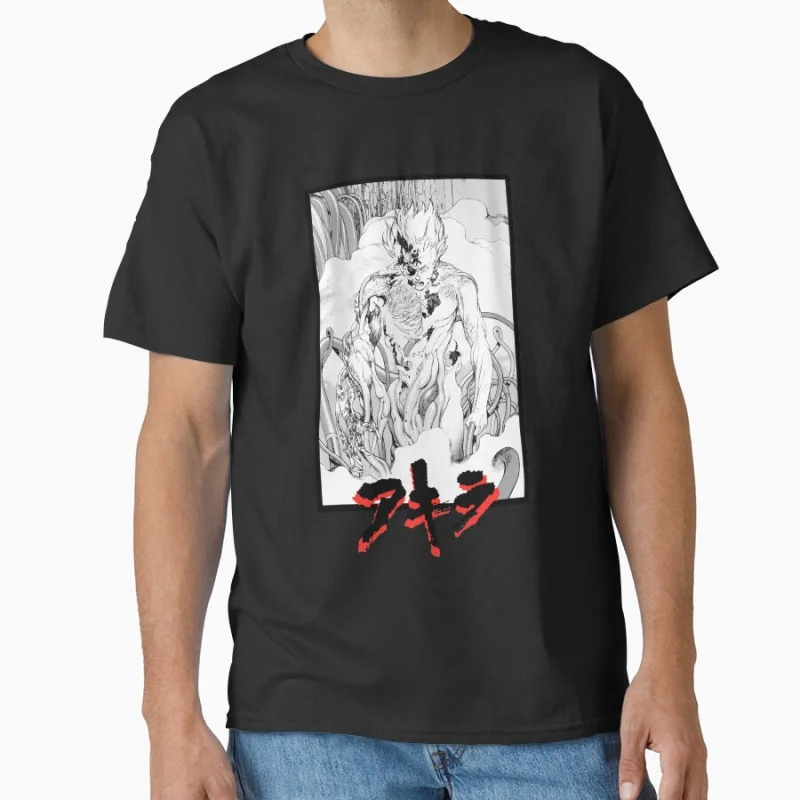 

Tetsuo Dying Neo Tokyo Explosion Akira Cyberpunk Anime T shirt Large size Tops Manga Graphic Print Y2k Clothes Cartoon Tee