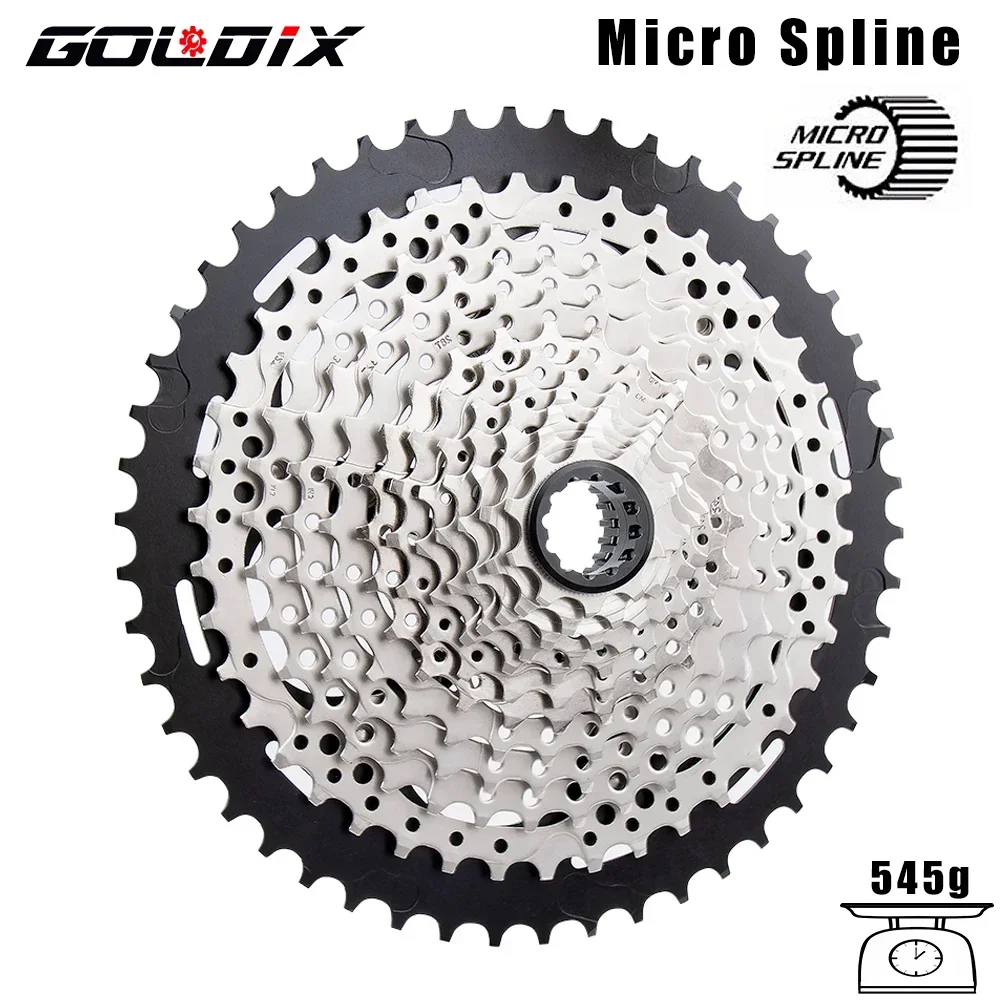 

GOLDIX Bicycle Cassette MS Structure 12 Speed 10T-50T/10T-52T MS Bicycle Freewheel Suitable for Shimano Micro Spline M7100 M8100